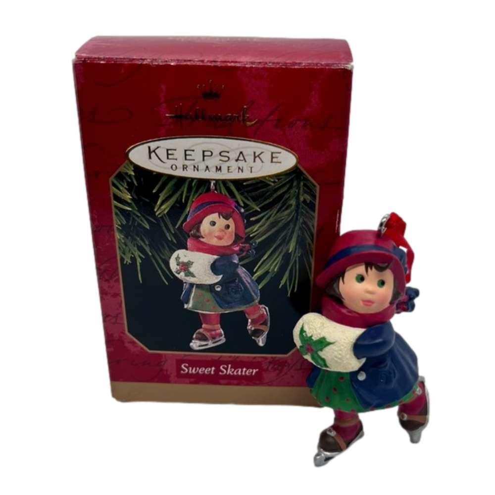 Vintage Hallmark 1999 Sweet Skater Ornament QX6579